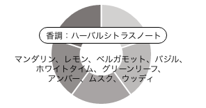 スレイヤーズ ディフィーザー 香りの構成：マンダリン、レモン、ベルガモット、バジル、ホワイトタイム、グリーンリーフ、アンバー、ムスク、ウッディ